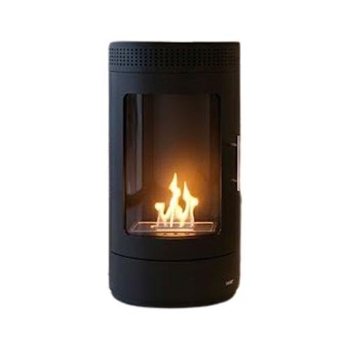 Biocamino 3kW RUBY Cristallo Black