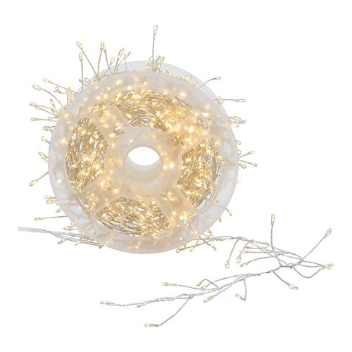 Filo Argento 1000 luci - NANOLED Bianco caldo (30 + 3 mt) Giochi di luce D4149