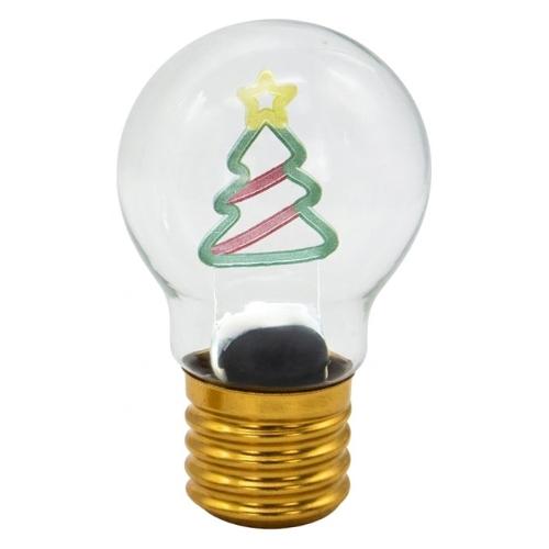 Lampadina luce fissa (9x12cm) (1pz) 1 luce - LED Bianco caldo Assortito D4152