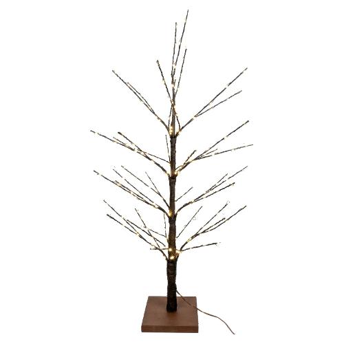 Albero luminoso Marrone luce fissa (H170 D18 cm) 700 luci - LED Bianco caldo D4243