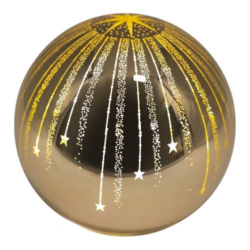 Sfera 1 gioco di luce (12,5cm) (1pz) 1 luce - LED Bianco caldo Oro D4051