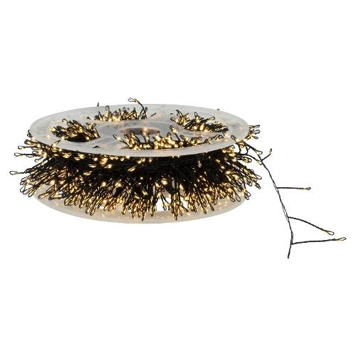 Filo Nero 1000 luci - NANOLED Bianco caldo (30 + 3 mt) Giochi di luce D4148