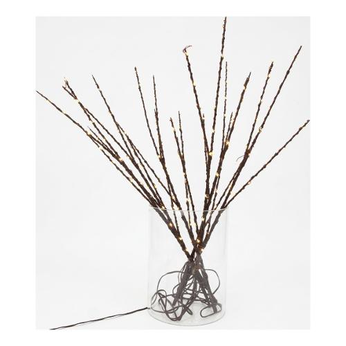 Rami luce fissa (56cm) (6pz) LED Bianco caldo Marrone D4226