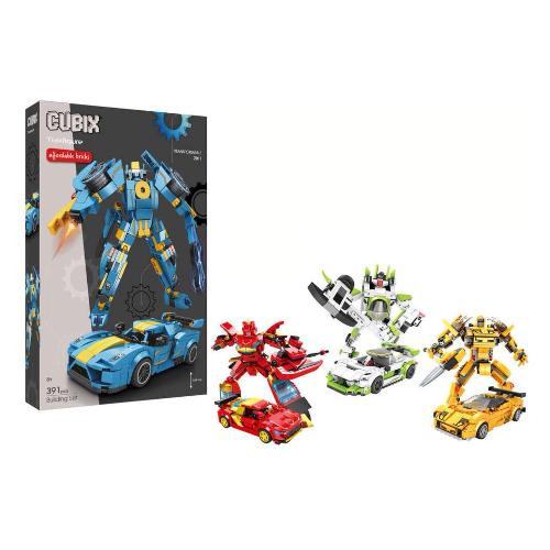 Robot/Auto Traxfigure 2 in 1 CUBIX 8a+ Assortito 43404