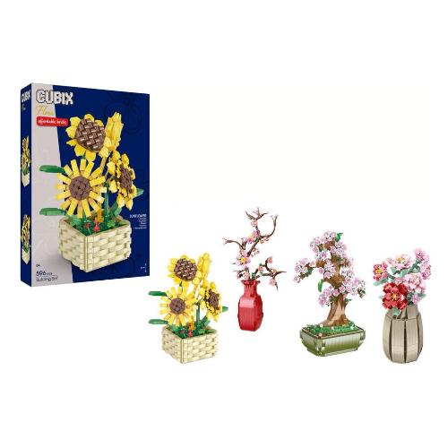 Vaso con fiori CUBIX 8a+ Assortito 43893