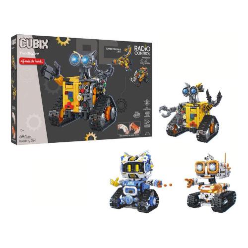 Robot 3 in 1 radiocomandato 2,4 GHz CUBIX 10a+ Assortito 43408