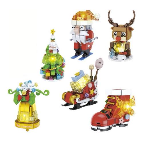 Soggetto natalizio con luce CUBIX 5a+ Assortito 43396