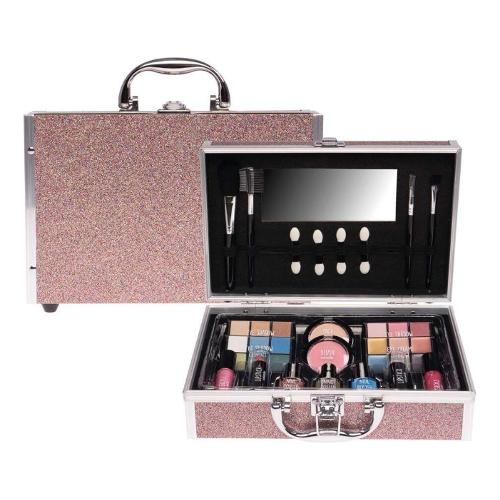 Valigetta trousse cosmetica alluminio Glitter TEEN UP 35296