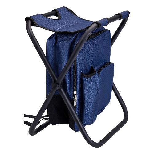 Sgabello pieghevole con borsa termica Blu e Nero FD8400980
