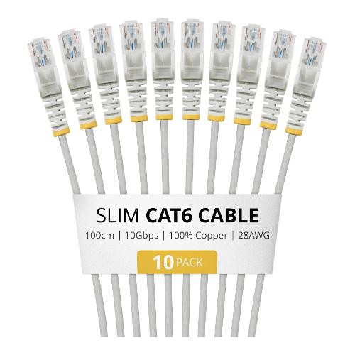 Cavo di rete 6 U/UTP Patch Cable 10 Pack Gray 1m N6PAT100CMGRS10PK