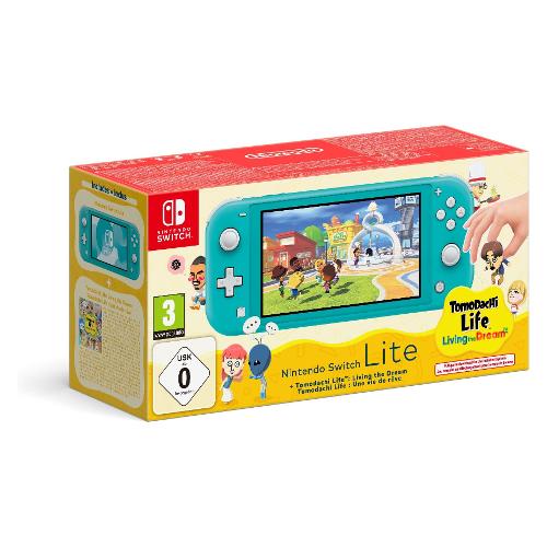 Console videogioco SWITCH LITE Tomodachi Life Bundle (Ricaricabile) Turquoise 10020218
