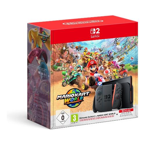 Console videogioco SWITCH 2 Mario Kart World Bundle (Ricaricabile) Black 10020023