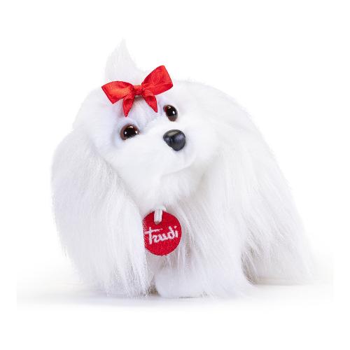 Peluche Cane Maltese Lulù S (23x9x22cm) CLASSIC Bianco 22345