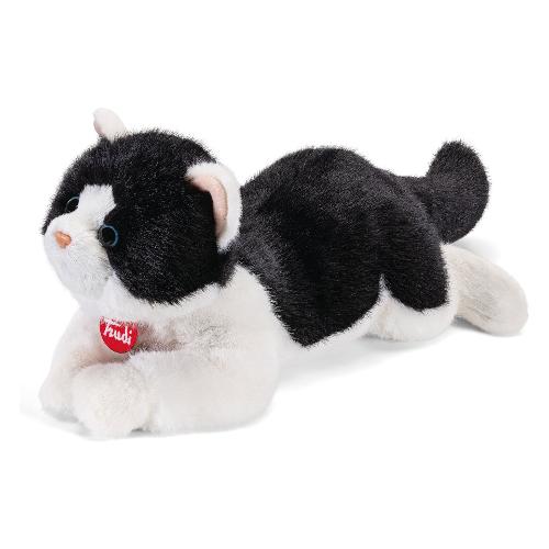 Peluche Gatta Matilde Fluffly S (34x19,5x25cm) CLASSIC Bianco e Nero 52265