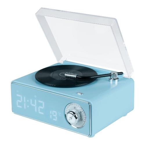 Radiosveglia EPOK Giradischi (Ricaricabile) Sky blue BTTDMINIBL