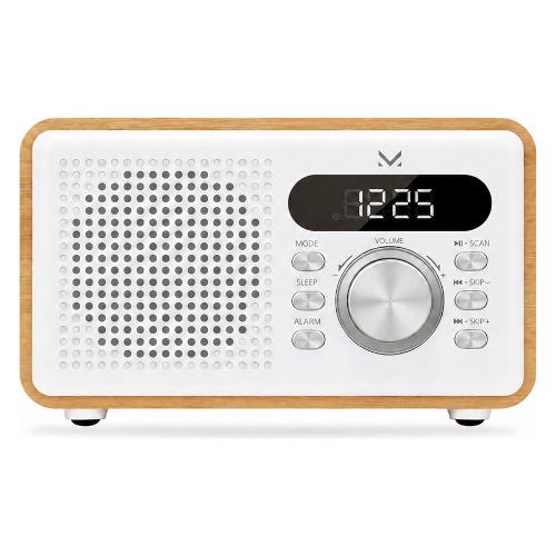 Radiosveglia BIANCA (Ricaricabile) White e Wood 169262 WD
