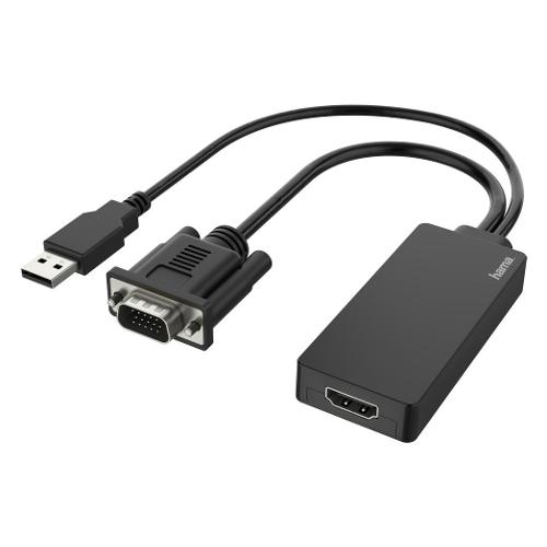 Cavo adattatore ESSENTIAL VGA+USB Plug to HDMI Black 00200342
