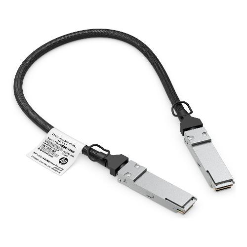Fibra ottica ZGX 0.5m QSFP112 DAC Cable Black e Silver C20MQAA