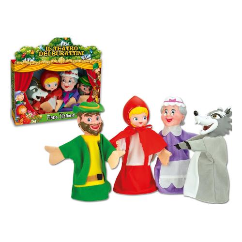 Playset 4 marionette Fiabe Italiane IL TEATRO DEI BURATTINI 74134