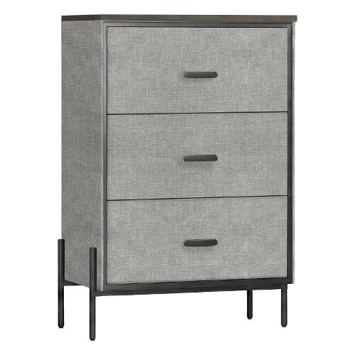 Cassettiera 3 Cassetti Grigio (60cm)