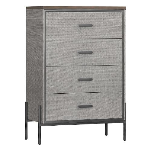 Cassettiera 4 Cassetti Grigio (60cm)