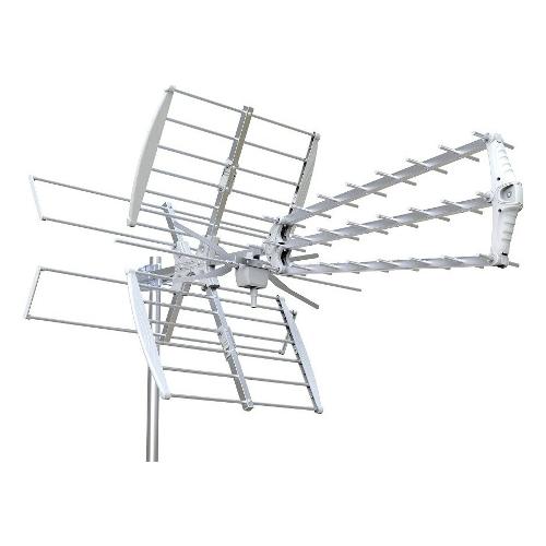 Antenna digitale terrestre Tri Line 5G VHF UHF Silver CORUNICA5G DVB-T2