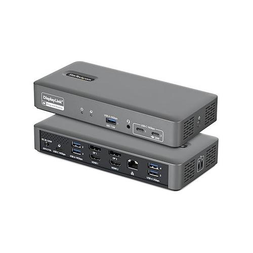 HUB 5 in 1 Docking Station USB C Dual Monitor Gray 194UE USBC SMARTDOCK