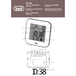 Stazione barometrica Trevi ME3106 Bianco Stazione Meteo con orologio
