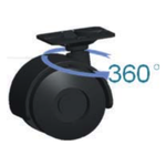 Ruote girevoli a 360°