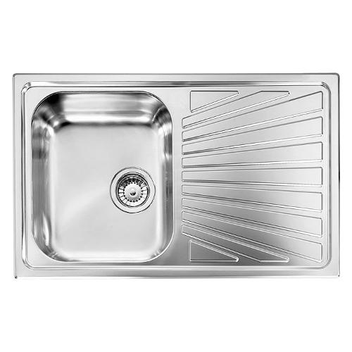 Lavello 1 vasca (79x50cm) COMETA Inox Antigraffio 011491SCSSX