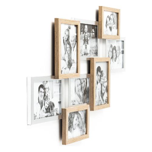 Portafoto multi RANDOM Random Rovere e Argento 73 x 50 cm 2475