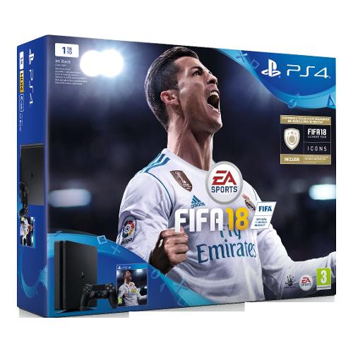 Console videogioco PS4 Slim Standard 1TB + Fifa 18 9912767