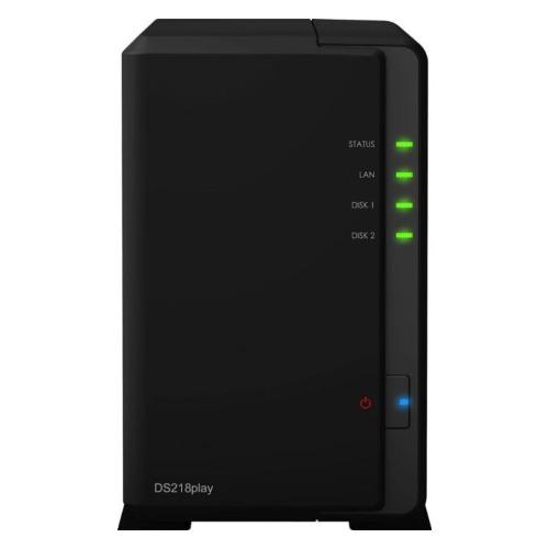 NAS Scrivania DISKSTATION 2 Bay Black DS218PLAY