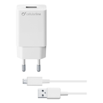 Cellulare - Caricabatteria Cellular Line Caricabatt.ACHSMKIT10WMUSBW 1