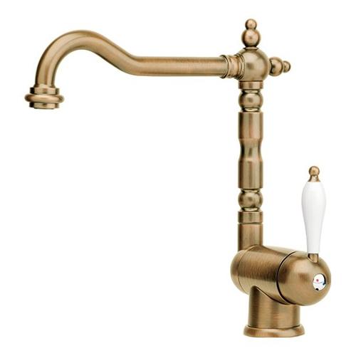 Miscelatore lavello canna abbattibile OLD ENGLAND Bronzo 115 0028 206