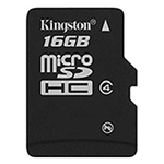 Schede Di Memoria Kingston 16Gb microSDHC