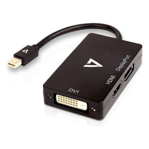 Adattatore video 3in1 Mini Displayport Black V7MDP DPDVIHDMI 1E