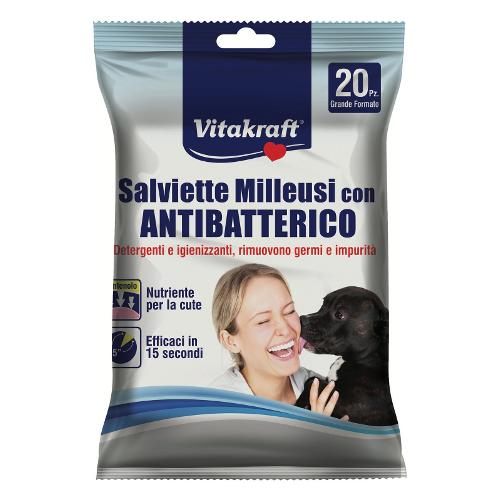 Salviette igienizzanti con antibatterico - 20pz