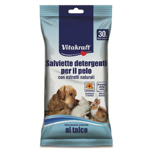 Set salviette igieniche animali 30 pz Talco 15778