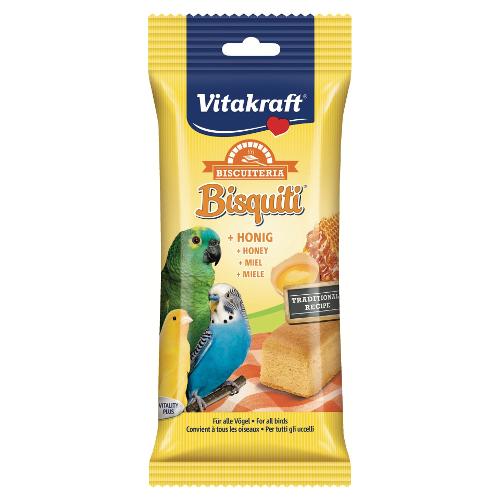 Biscotto uccelli Bisquiti Miele blister 4 biscotti (50 gr) 10318