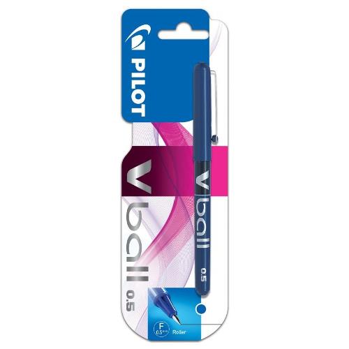 Penna sfera roller cappuccio V BALL tratto fine - 0,5 mm Blu liquido 3800010