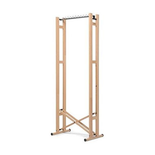 Foppapedretti Stand appendiabiti pieghevole con Ruote Stender 66x43x177 cm  in legno colore Naturale - 415303 Snake 60