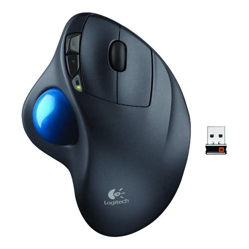 Mouse Business Wireless Trackball M570 Argento e Blu 910 001882