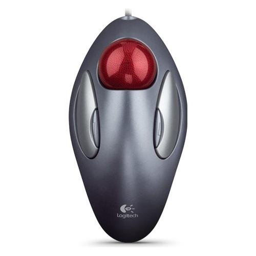 Mouse Business TRACKBALL Trackman Marble Silver Grigio e Rosso 910 000808