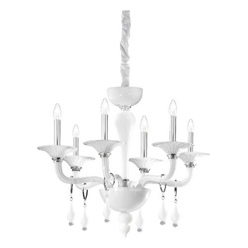 Lampadario MIRAMARE sp6 Bianco (93cm) 068183 6 luci - E14 - Max 240W