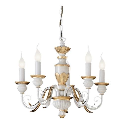 Lampadario FIRENZE sp5 Bianco (55cm) 012865 5 luci - E14 - Max 200W