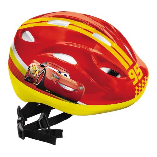Casco bambini taglia M 52-56 DISNEY CARS Rosso e Giallo 28103