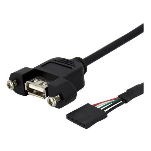 Cavetto interno da Usb a A Collettore Scheda Madre F F Black 0,9m USBPNLAFHD3