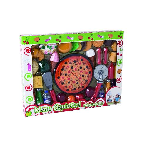 Playset Pizza con accessori 60 pz W’TOY 36258