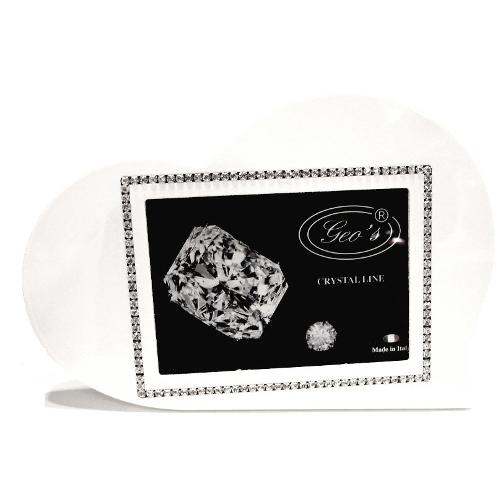Portafoto (per 1f 9x13 cm ) CRYSTAL LINE Bianco 1400 1L